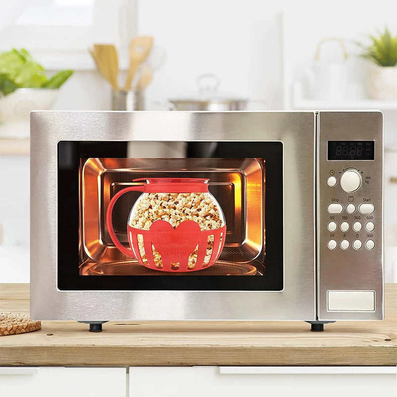 Premium Glass Microwave Popcorn Popper