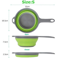 Collapsible Silicone Colander with Handle